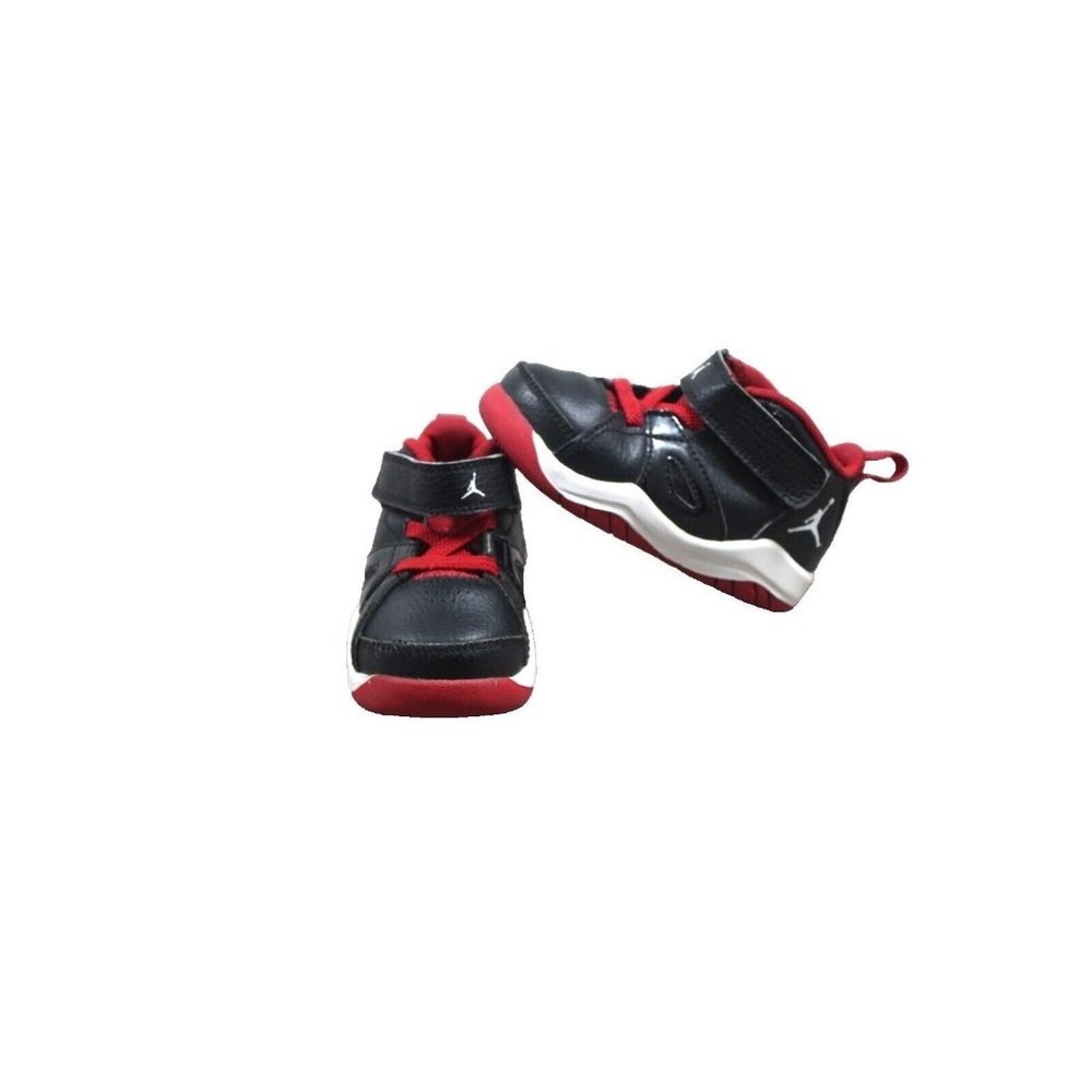 Nike Air Jordan ACE 23 Toddler Shoes 5C 555391-001 BRED Mid Top Strap Shut